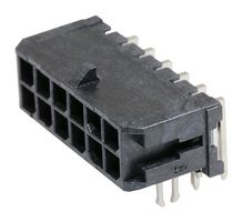 MOLEX 43045-1222 Pin Header, Wire-to-Board, 3 mm, 2 Rows, 12 Contacts, Through Hole Right Angle