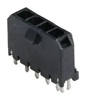 MOLEX 43650-0419 Pin Header, Wire-to-Board, 3 mm, 1 Rows, 4 Contacts, Through Hole Straight