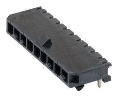MOLEX 43650-0900 Pin Header, Wire-to-Board, 3 mm, 1 Rows, 9 Contacts, Through Hole Right Angle