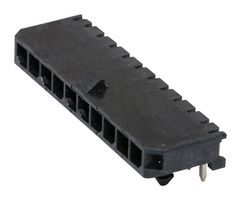 MOLEX 43650-1001 Pin Header, Wire-to-Board, 3 mm, 1 Rows, 10 Contacts, Through Hole Right Angle