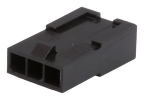 MOLEX 43640-0301 Connector Housing, Black, Micro-Fit 3.0 43640 Series, Plug, 3 Ways, 3 mm
