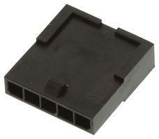 MOLEX 43640-0501 连接器外壳, 黑色, Micro-Fit 3.0 43640 Series, 插头, 5 路, 3 mm, Molex Micro-Fit 43031 系列公压接端子