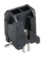 MOLEX 43045-0216 引脚针座, 线至板, 3 mm, 2 排, 2 触点, 表面安装直型, Micro-Fit 3.0 43045 Series