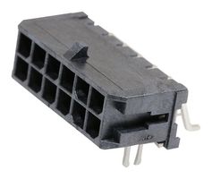 MOLEX 43045-1207 Pin Header, Wire-to-Board, 3 mm, 2 Rows, 12 Contacts, Surface Mount Right Angle