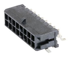 MOLEX 43045-1610 Pin Header, Wire-to-Board, 3 mm, 2 Rows, 16 Contacts, Surface Mount Right Angle