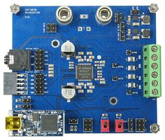 INFINEON EVALAUDIOMA12070PTOBO1 评估板, MA12070 MERUS音频放大器, 2通道, 80W, I2S数字输入
