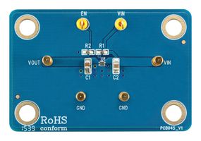 RICHTEK EVB_RT9073A-33GQZ 评估板, RT9037A LDO稳压器, 1.2V至5.5V输入, 300mA, 低静态电流