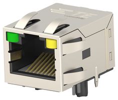 TE CONNECTIVITY 2337992-3 模块连接器, RJ45 插座, 1 x 1 (端口), 8P8C, Cat5, 通孔安装