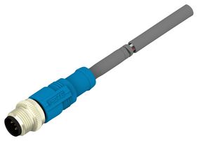 TE CONNECTIVITY T4161120005-001 传感器电缆, M12 插头, 自由线端, 5路, 500 mm, 19.7 ", T416 Series