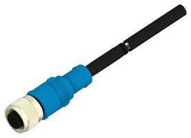 TE CONNECTIVITY T4161310005-005 传感器电缆, M12 插头, 自由线端, 5路, 5 m, 16.4 ft, T416 Series