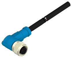 TE CONNECTIVITY T4161410005-002 传感器电缆, 90° M12插头, 自由线端, 5路, 1 m, 3.28 ft, T416 Series