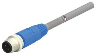 TE CONNECTIVITY T4161120008-005 传感器电缆, M12 插头, 自由线端, 8路, 5 m, 16.4 ft, T416 Series