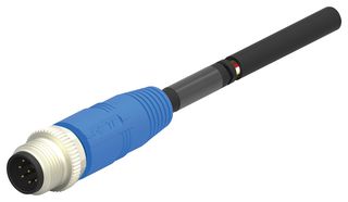 TE CONNECTIVITY T4161110008-005 传感器电缆, M12 插头, 自由线端, 8路, 5 m, 16.4 ft, T416 Series