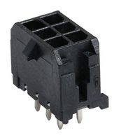 MOLEX 43045-0628 Pin Header, Wire-to-Board, 3 mm, 2 Rows, 6 Contacts, Through Hole Straight