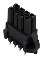 MOLEX 44769-0801 PCB Receptacle, Board-to-Board, Wire-to-Board, 3 mm, 2 Rows, 8 Contacts, Female Receptacle