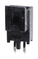 MOLEX 105309-1202 引脚针座, 线至板, 2.5 mm, 1 排, 2 触点, 通孔直型, Nano-Fit 105309 Series