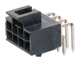 MOLEX 105314-1208 引脚针座, 电源, 2.5 mm, 2 排, 8 触点, 通孔直角, Nano-Fit 105314