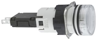SCHNEIDER ELECTRIC XB6AV1BB 发光二极管指示器 面板安装, 白色, 24 V, 16 mm, 15 mA, IP65