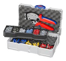 KNIPEX 97 90 13 连接器套件, 端接和铰接, 塑料嵌件, 带6件托盘, 端部套管, T-Loc紧固件, KNIPEX Twistor16和TANOS MINI-Systainer