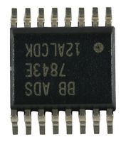 TEXAS INSTRUMENTS ADS7843E 模数转换器, SAR, 12 bit, 125 kSPS, 4 放大器, 差分、单端, 串行