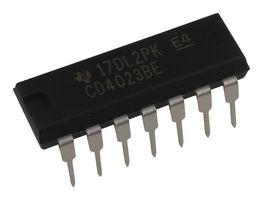 TEXAS INSTRUMENTS CD4023BE 逻辑芯片, NAND门, 三, 3 Inputs, 14 引脚, PDIP, 4023