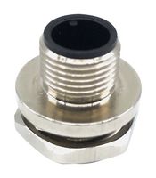 MULTICOMP PRO MPM12-SSP-5ARP 传感器连接器, M12, 母, 5路, 焊接插座, 直形面板安装