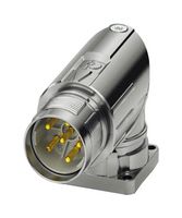 PHOENIX CONTACT 1628487 传感器连接器, M23 PRO Series, M23, 公, 5个电源 + PE路, 压接插针-不包含触芯, 直角面板安装