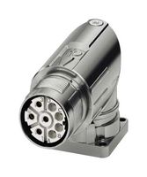 PHOENIX CONTACT 1628490 传感器连接器, M23 PRO Series, M23, 母, 4个信号 + 3个电源 + PE路, 压接插座-不包含触芯, 直角面板安装