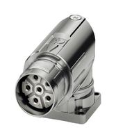 PHOENIX CONTACT 1628491 传感器连接器, M23 PRO Series, M23, 母, 5个电源 + PE路, 压接插座-不包含触芯, 直角面板安装