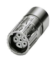 PHOENIX CONTACT 1628815 传感器连接器, M23 PRO Series, M23, 母, 5个电源 + PE路, 压接插座-不包含触芯, 直形线缆安装