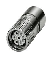 PHOENIX CONTACT 1628819 传感器连接器, M23 PRO Series, M23, 母, 4个信号 + 3个电源 + PE路, 压接插座-不包含触芯, 直形线缆安装