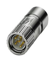 PHOENIX CONTACT 1628862 传感器连接器, M23 PRO Series, M23, 公, 5个电源 + PE路, 压接插针-不包含触芯, 直形线缆安装