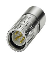 PHOENIX CONTACT 1628871 传感器连接器, M23 PRO Series, M23, 公, 5个电源 + PE路, 压接插针-不包含触芯, 直形线缆安装