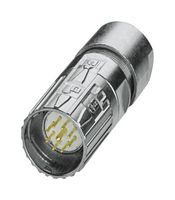 PHOENIX CONTACT 1629168 传感器连接器, M23 PRO Series, M23, 公, 8个信号 + 1个电源路, 压接插针-不包含触芯, 直形线缆安装