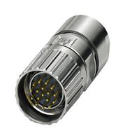 PHOENIX CONTACT 1629200 传感器连接器, M23 PRO Series, M23, 公, 17路, 压接插针-不包含触芯, 直形线缆安装