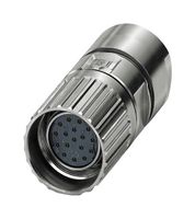 PHOENIX CONTACT 1629204 Sensor Connector, M23 PRO Series, M23, Female, 17 Positions, Crimp Socket - Contacts Not Supplied