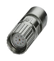 PHOENIX CONTACT 1629220 传感器连接器, M23 PRO Series, M23, 母, 8个信号 + 1个电源路, 压接插座-不包含触芯, 直形线缆安装