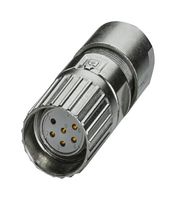 PHOENIX CONTACT 1629236 传感器连接器, M23 PRO Series, M23, 母, 6路, 压接插座-不包含触芯, 直形线缆安装