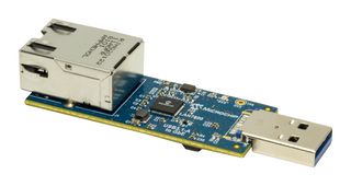 MICROCHIP EVB-LAN7800LC-1 评估板, LAN7800 USB至以太网控制器, USB A至千兆以太网, 总线供电
