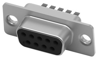 AMP - TE CONNECTIVITY 3-1393483-8 D-Sub 连接器, 标准, 插座, AMPLIMITE, 9 触点, DE, 焊接