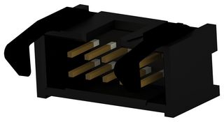 TE CONNECTIVITY - AMP 1761608-3 Pin Header, Wire-to-Board, 2.54 mm, 2 Rows, 10 Contacts, Through Hole Straight, AMP-LATCH