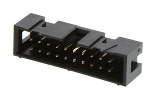 AMP - TE CONNECTIVITY 1761681-7 引脚针座, 线至板, 2.54 mm, 2 排, 20 触点, 通孔直型, AMP-LATCH