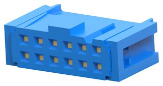 AMP - TE CONNECTIVITY 2-1658527-0 IDC连接器, IDC插座, 母, 2.54 mm, 2排, 12 触点, 电缆安装