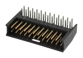 AMP - TE CONNECTIVITY 280522-2 引脚针座, 线至板, 2.54 mm, 2 排, 24 触点, 通孔直角, AMPMODU MOD II