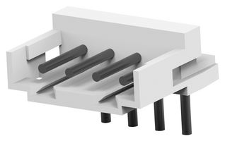 AMP - TE CONNECTIVITY 292253-4 引脚针座, 线至板, 2 mm, 1 排, 4 触点, 通孔直角