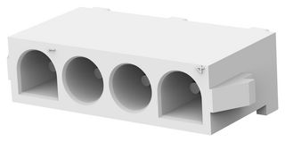AMP - TE CONNECTIVITY 641968-1 引脚针座, 线至板, 6.35 mm, 1 排, 4 触点, 通孔直型, Universal MATE-N-LOK