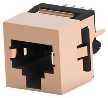 TE CONNECTIVITY - AMP 5557484-1 模块连接器, RJ45 插座, 1 x 1 (端口), 8P8C, Cat3, 通孔安装