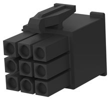 TE CONNECTIVITY - AMP 1-172169-9 连接器外壳, Mini-Universal MATE-N-LOK, 插头, 9 路, 4.2 mm, AMP Mini-Universal MATE-N-LOK系列触芯