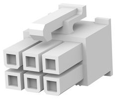 TE CONNECTIVITY - AMP 1586019-6 连接器外壳, 插座, 6 路, 4.2 mm, AMP矩形Power触芯