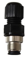 TE CONNECTIVITY 1838275-4 传感器连接器, M12, 8路, 插头, M12, 公, 8路, 焊接插头, 直形线缆安装